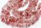 Ruby Quartz Gemstone Beads, 5x10mm, Chip Beads